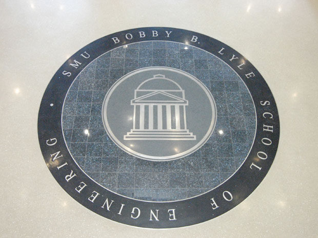 SMU Caruth Hall, Dallas, Lyle School of Engineering seal